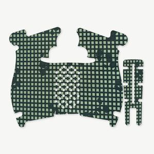 Grip Kit for Walther PDP Steel Frame (Compact) - die-cut Cordura 1000D kit pieces in Desert Night Camo - Combat Textiles