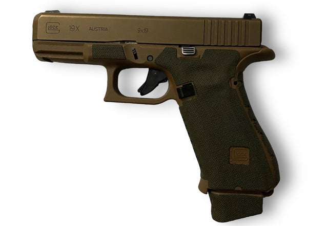 Cordura 1000D grip wrap on the Glock 19X — Combat Textiles