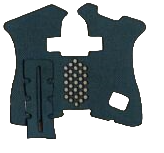Glock 43X Cordura grip wrap, detail 4