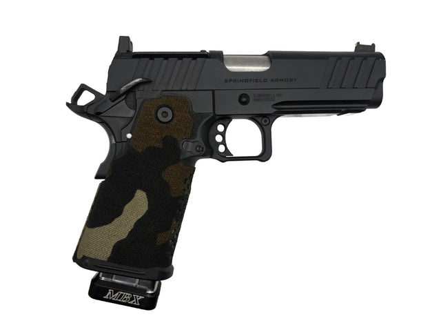 Cordura 1000D grip wrap on the Springfield Prodigy — Combat Textiles