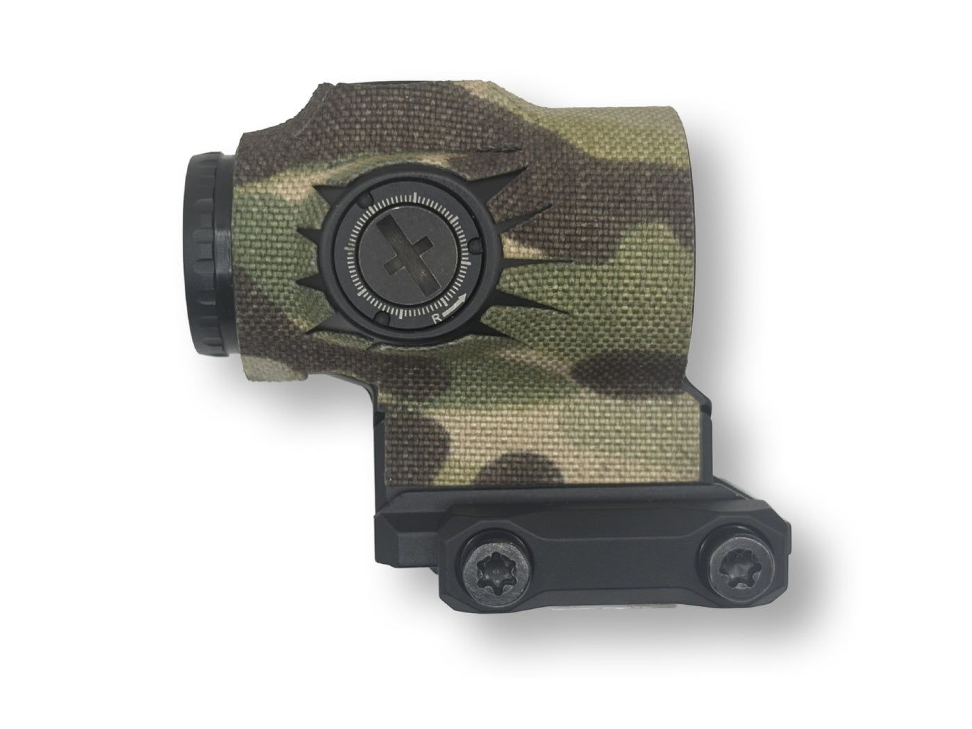 Cordura 1000D optic wrap on the Primary Arms SLx 1X MicroPrism — Combat Textiles