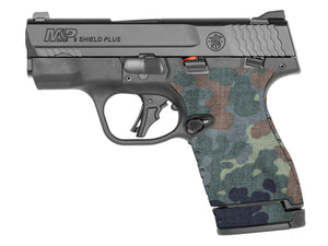 S&W M&P Shield Plus Cordura 1000D grip wrap in Flecktarn — Combat Textiles