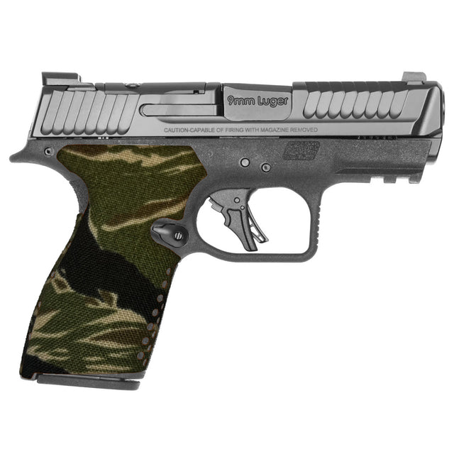 Cordura 1000D grip wrap on the S&W Shield X — Combat Textiles