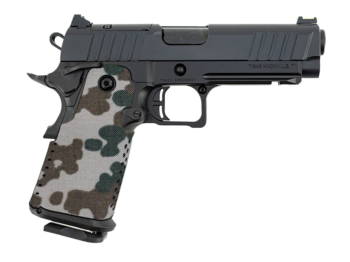 Tisas 1911 Double Stack Cordura 1000D grip wrap in Tropentarn — Combat Textiles