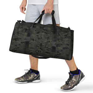 Combat Textiles Range Bag — All-Over Camo — OCP Black, worn — Combat Textiles