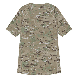 Combat Textiles Rashguard — Short Sleeve — OCP, back — Combat Textiles