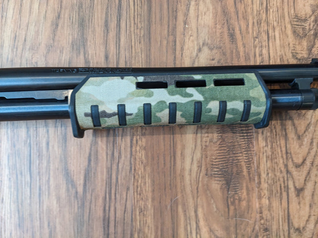 Magpul pump forend wrapped in MultiCam Cordura 1000D — Combat Textiles