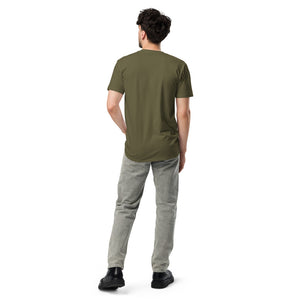 Old Salt Tee — Military Green, worn, back — Combat Textiles