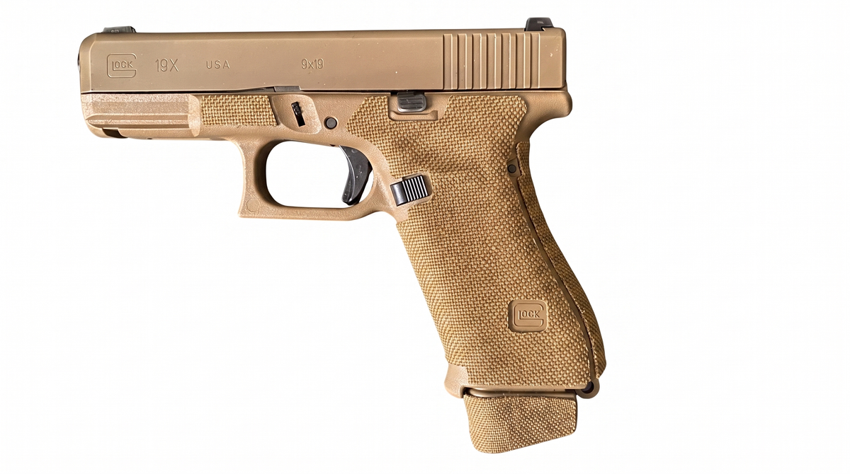 Glock 19X Cordura 1000D grip wrap in Coyote — Combat Textiles