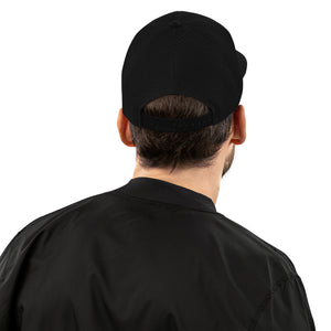 Combat Textiles Snapback — Black, worn, back — Combat Textiles