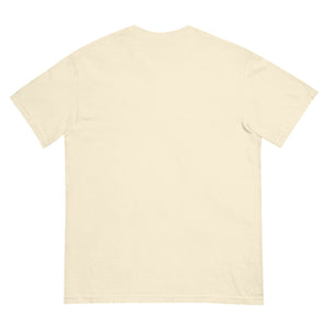 Combat Textiles Classic Tee — Embroidered — Ivory, flat, back — Combat Textiles