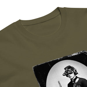 Wrong Century Tee — Pennsylvania 1863 — Military Green, print detail — Combat Textiles