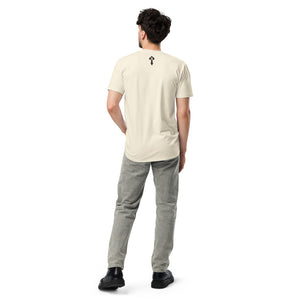 Combat Textiles Lady Die! — Faded Cream, worn, back — Combat Textiles