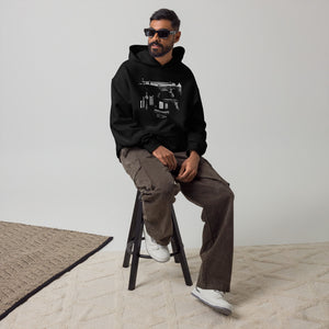 Hard Carry | Field Hoodie — Black, worn, lifestyle — Combat Textiles