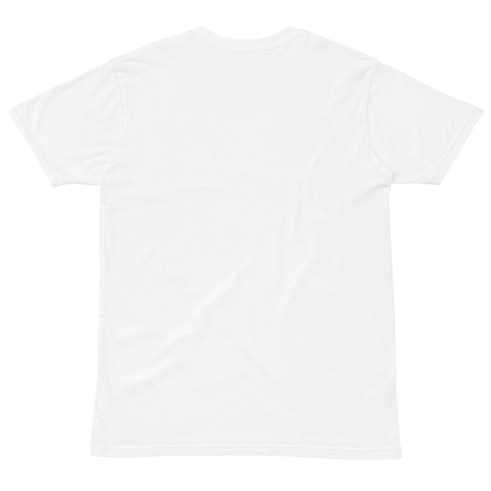 American Hardcore Tee — White, back — Combat Textiles