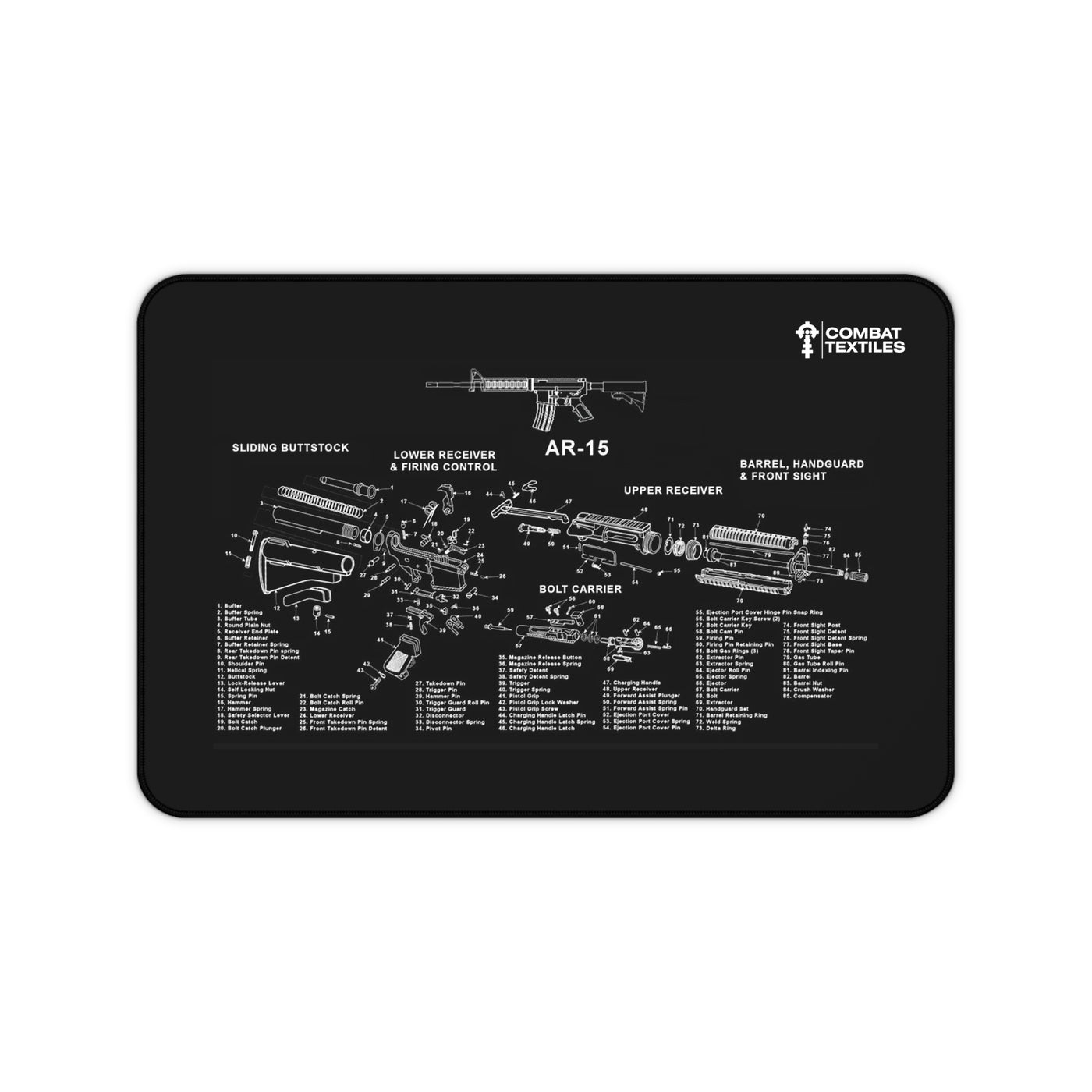 CTX Rifle Bench Mat in 12" × 18" — Combat Textiles