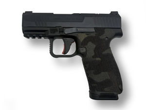 Cordura 1000D grip wrap on the Canik Mete MC9L — Combat Textiles