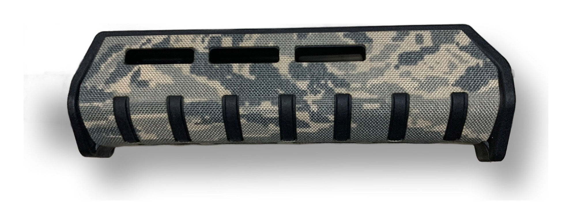 Cordura 1000D forend wrap in Tiger Stripe (ABU) on the Magpul Remington 870 forend — Combat Textiles