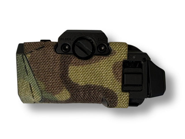 Cordura 1000D weapon light wrap on the OLIGHT PL-X — Combat Textiles