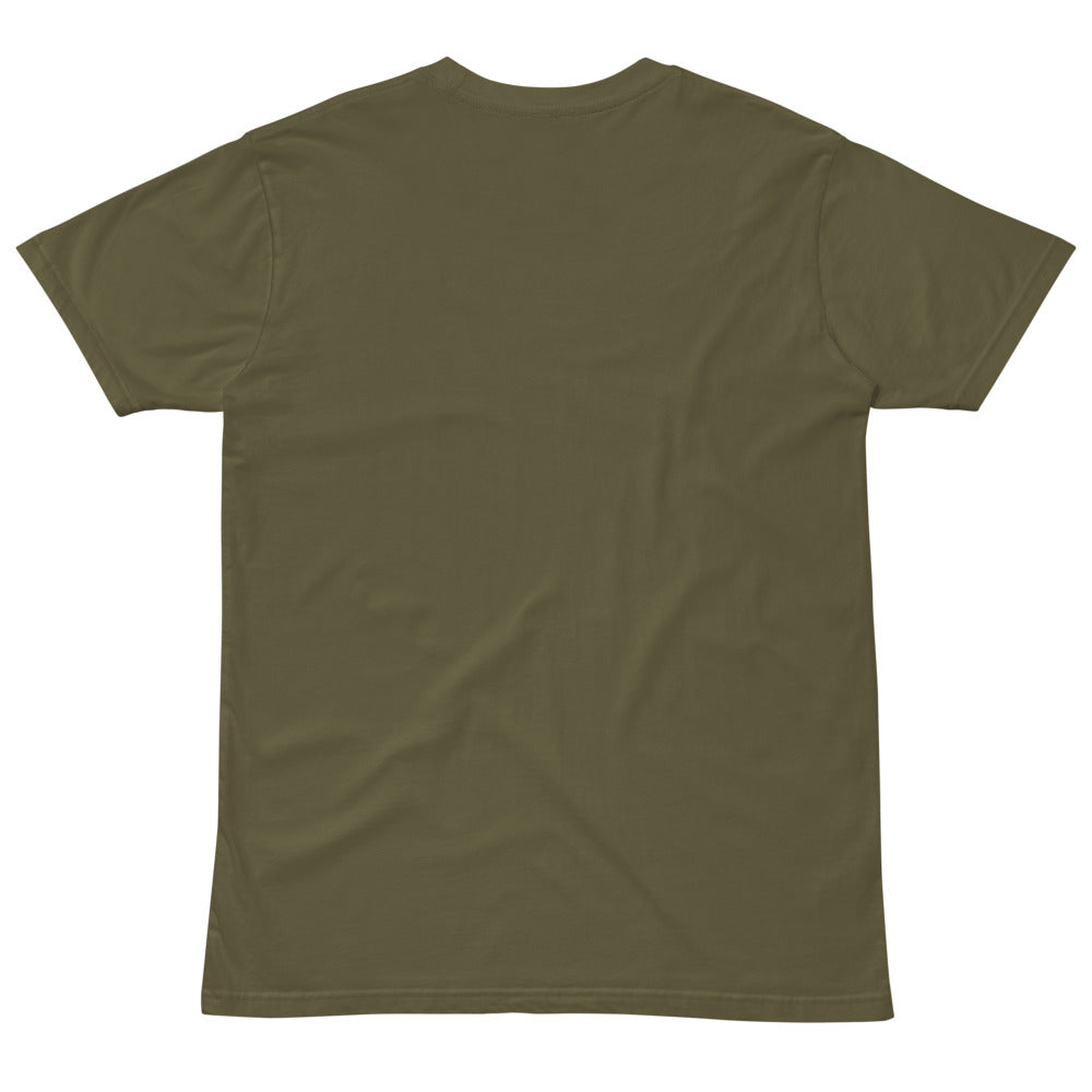 Combat Archives Tee — Military Green, back — Combat Textiles