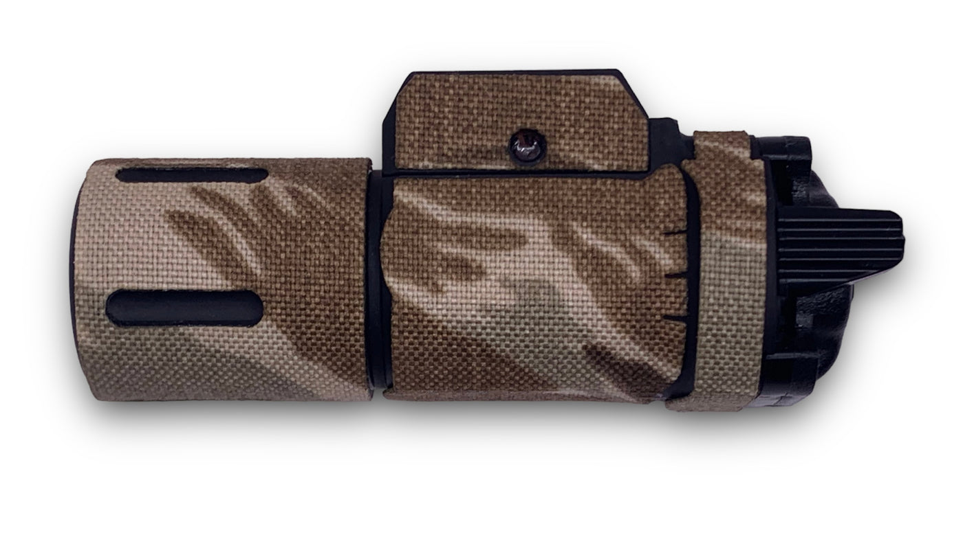 Cordura 1000D weapon light wrap on the Modlite PL-350C — Combat Textiles