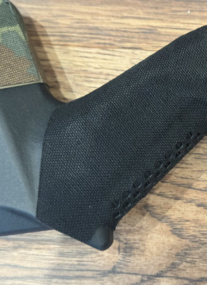 Cordura 1000D grip wrap in Black on the Magpul SGA grip — Combat Textiles