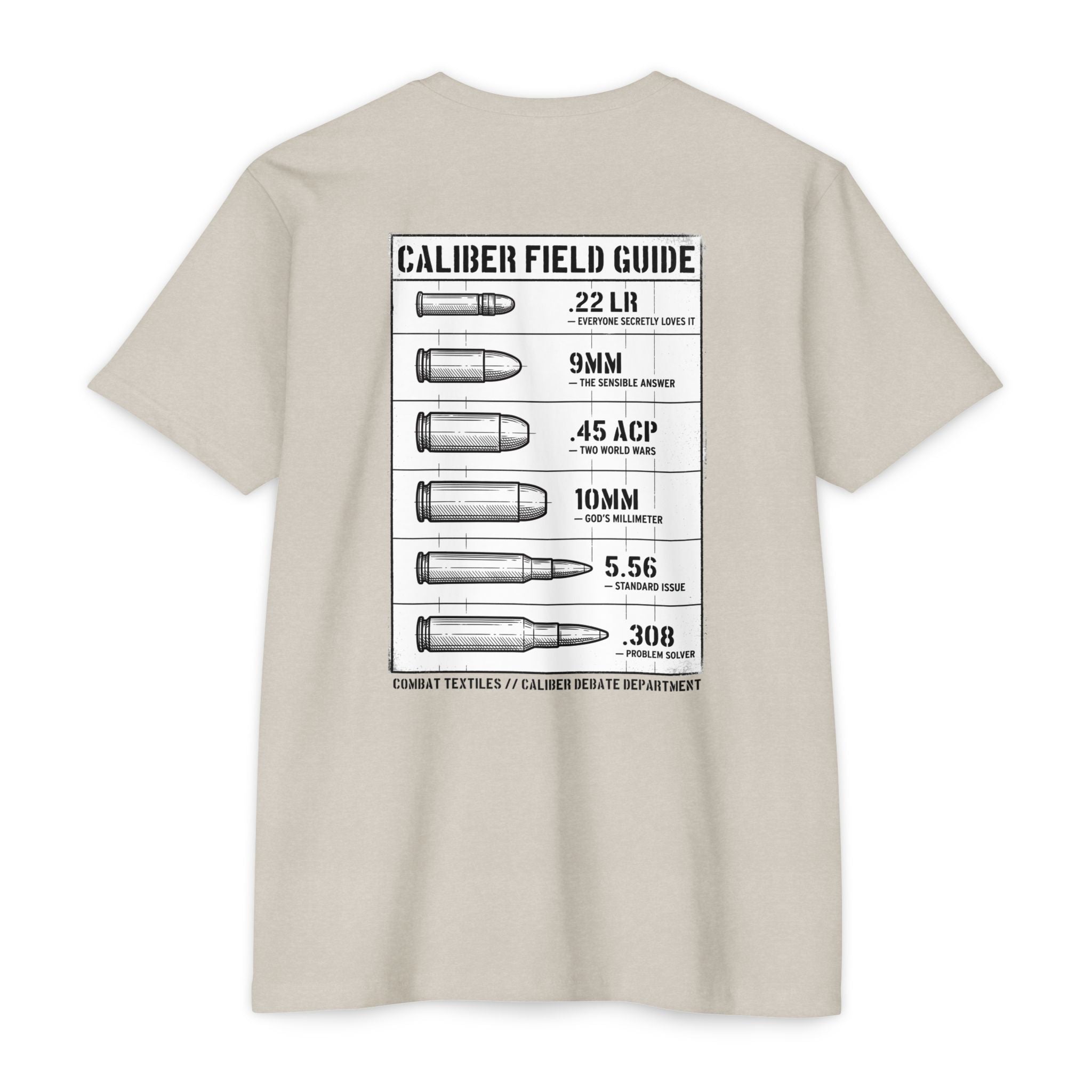 Caliber Field Guide tee in sand — Combat Textiles