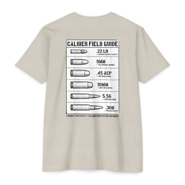 Caliber Field Guide tee in sand — Combat Textiles