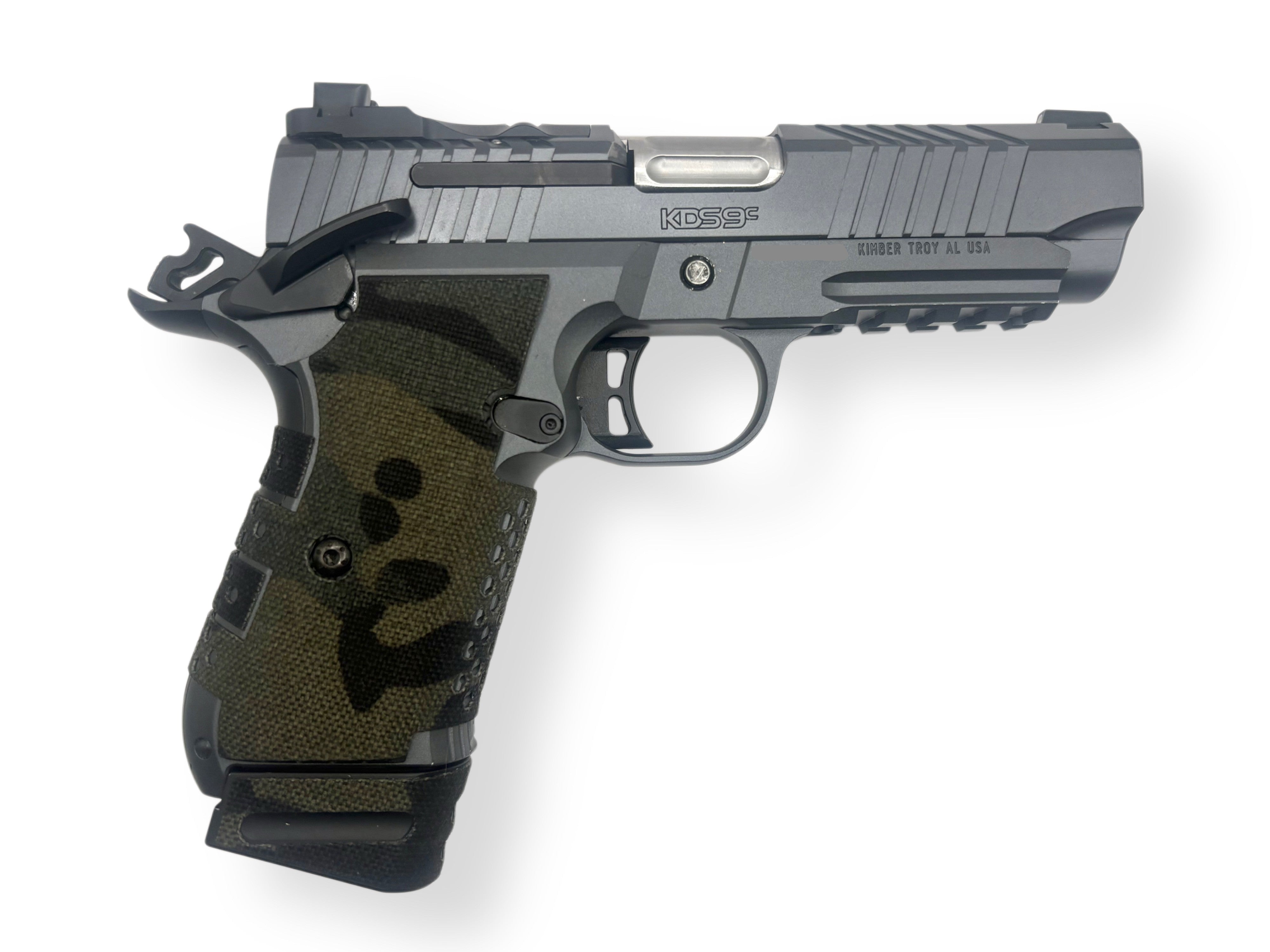 Cordura 1000D grip wrap on the Kimber KDS9c — Combat Textiles