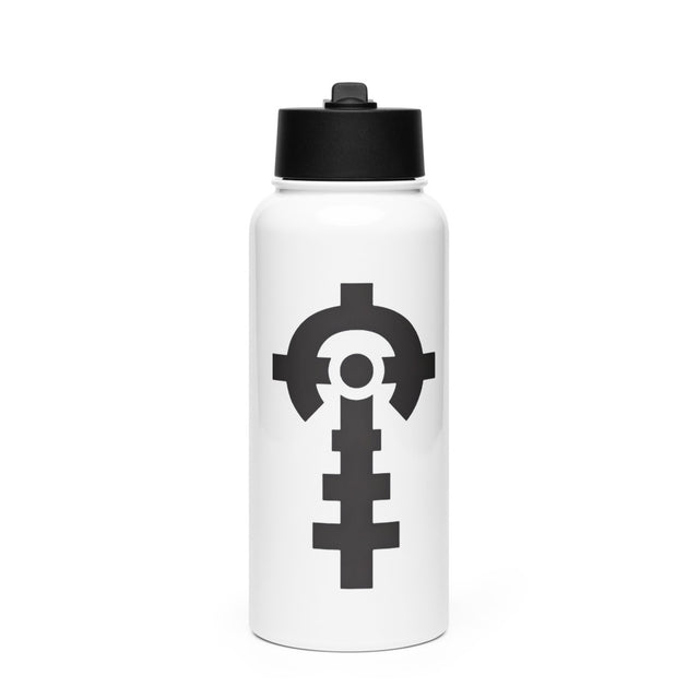 CTX Field Bottle, 32 oz stainless — CTX mark, front