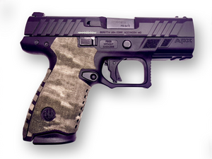 Cordura 1000D grip wrap on the Beretta APX A1 Compact — Combat Textiles