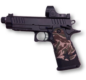 Cordura 1000D grip wrap on the Staccato P — Combat Textiles