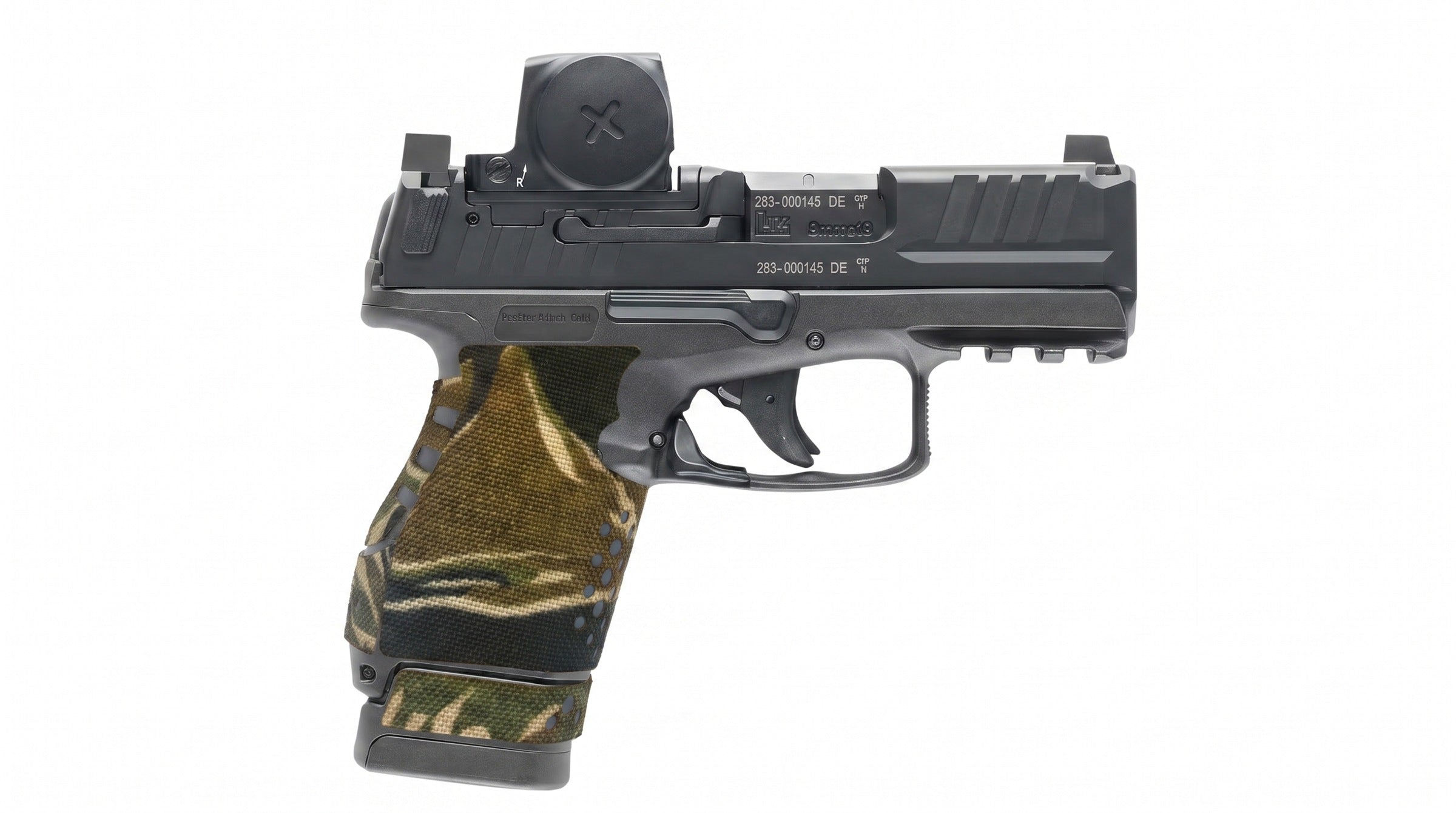 HK VP9CC grip in Tiger Stripe (Green/Black) Cordura 1000D by Combat Textiles