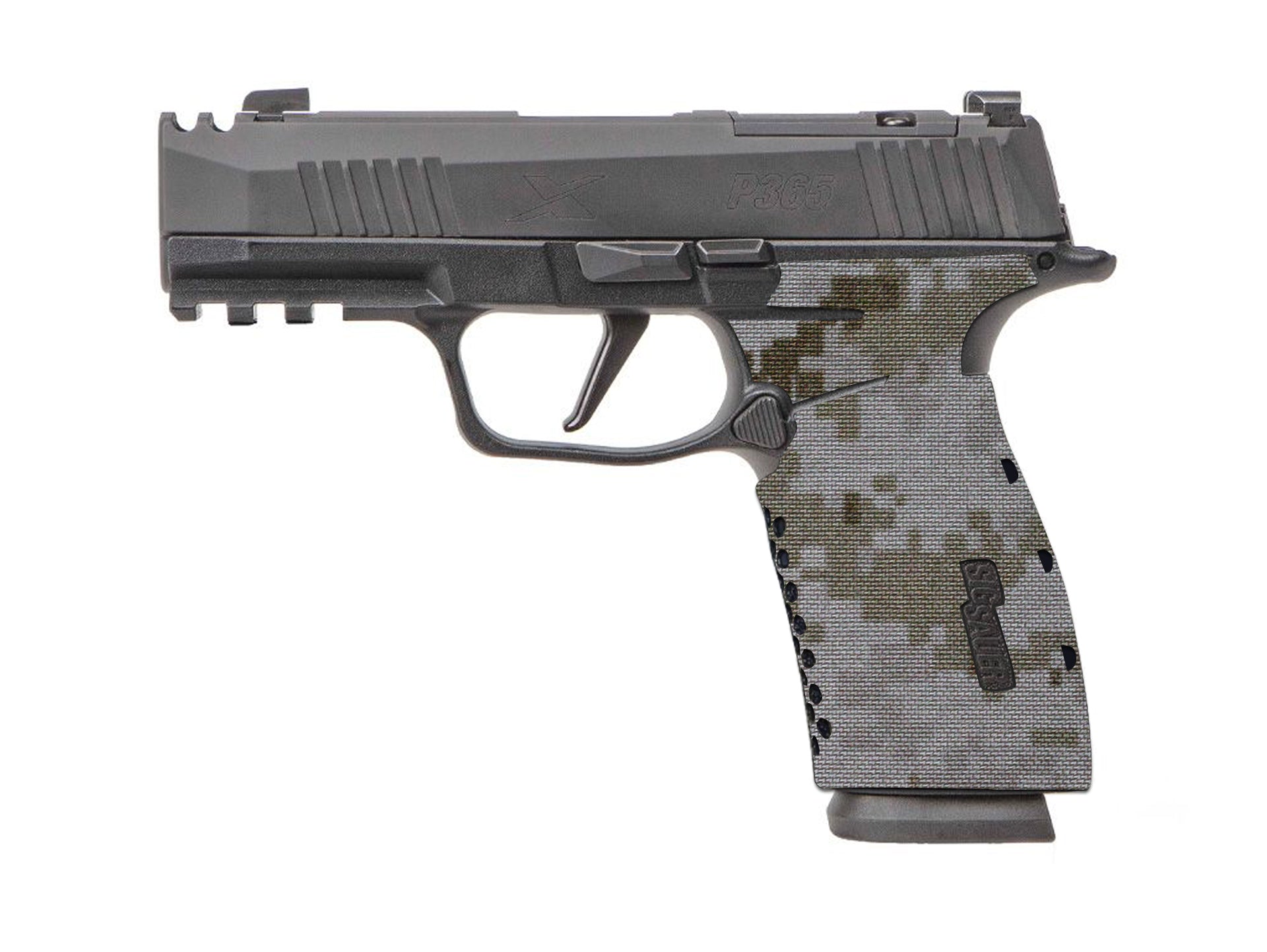 SIG P365X-Macro Cordura 1000D grip wrap in ACU (Desert) — Combat Textiles