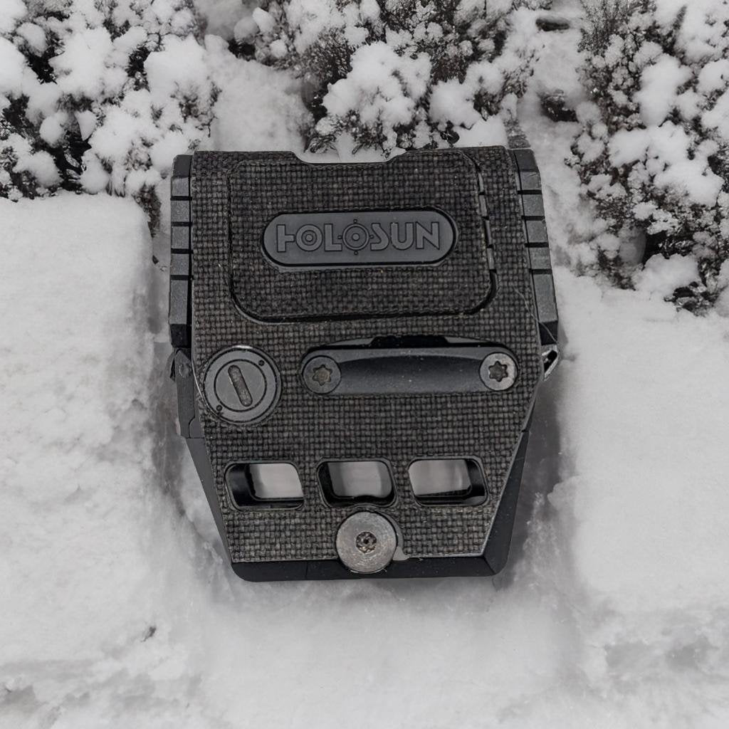 Cordura 1000D optic wrap on the Holosun AEMS — Combat Textiles