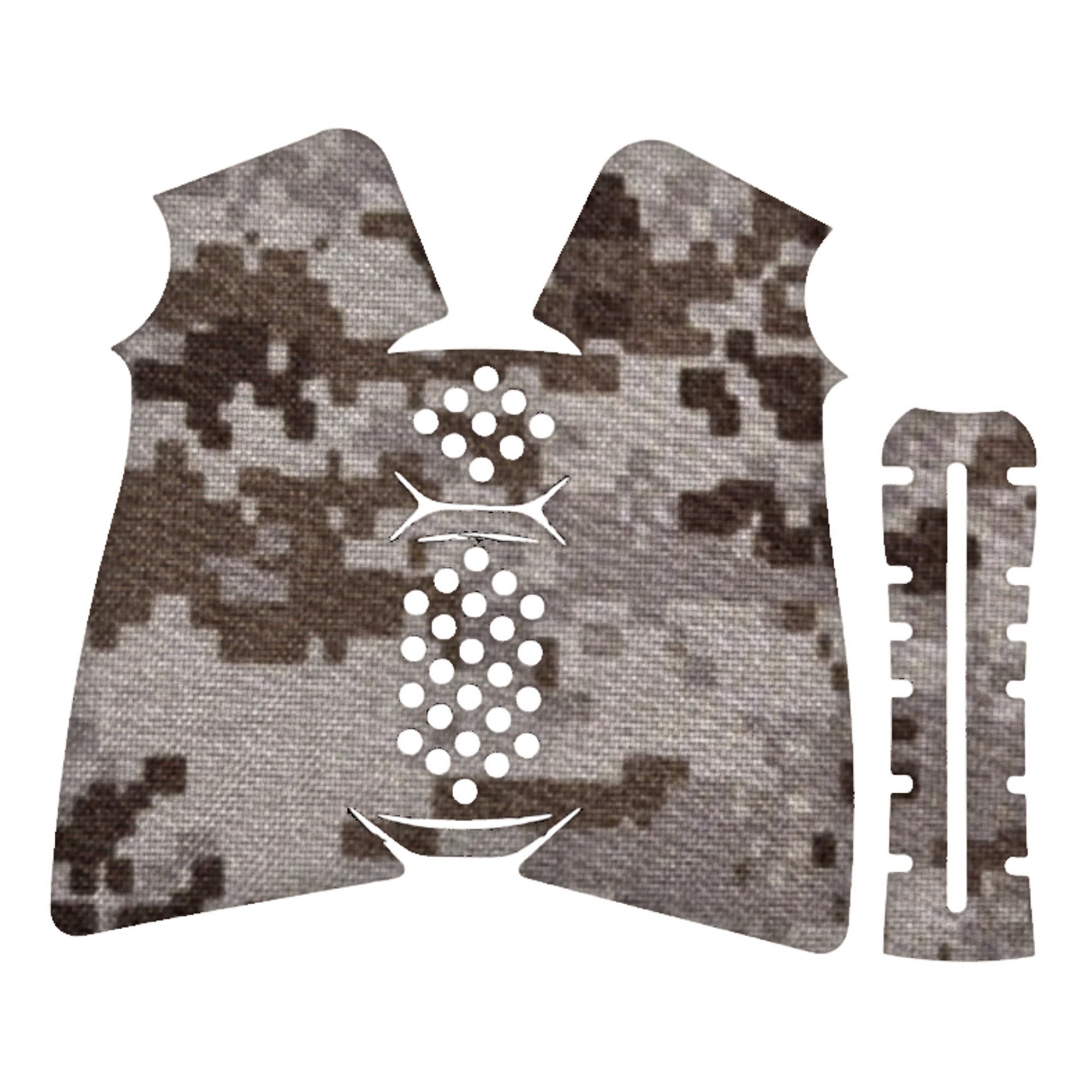 A2 Pistol grip wrap kit outline, ACU (Desert)
