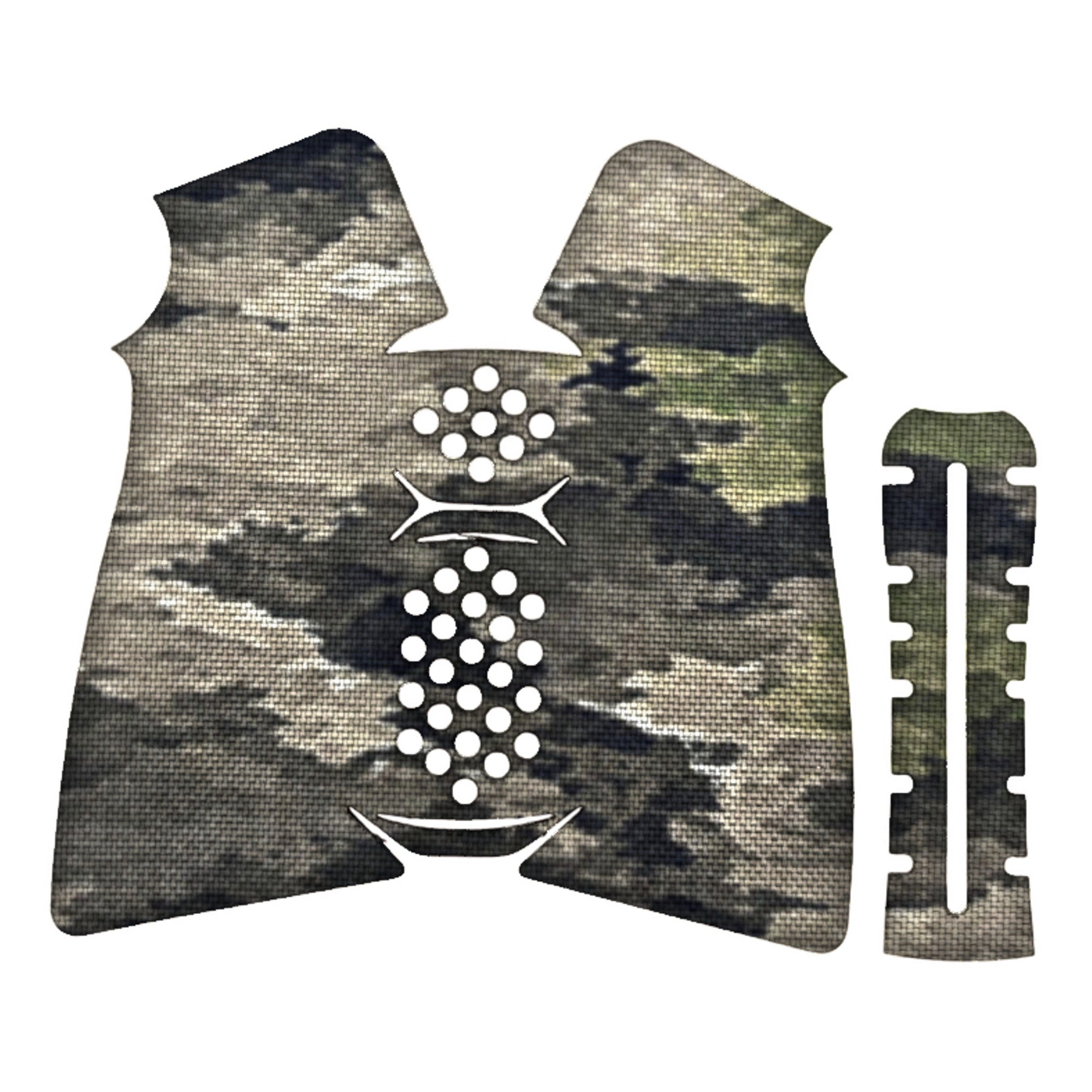 A2 Pistol grip wrap kit outline, A-TACS iX