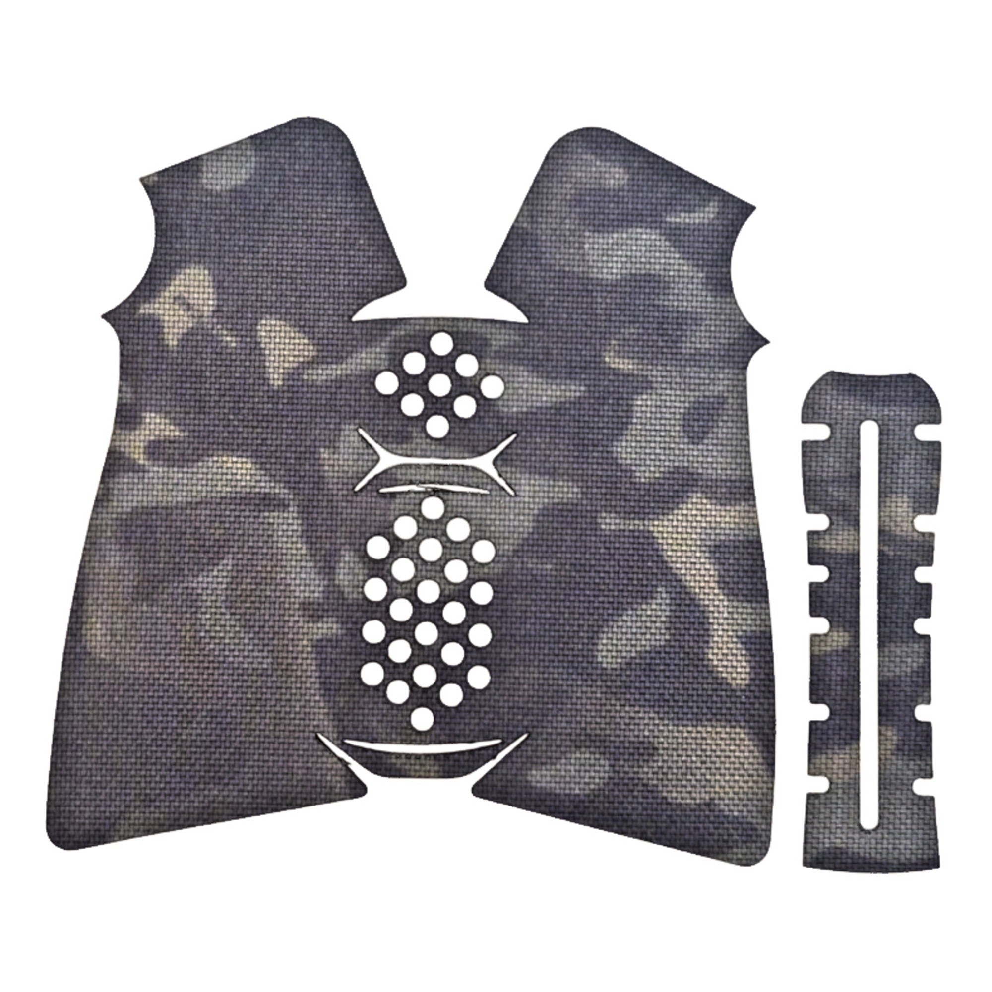 A2 Pistol grip wrap kit outline, MultiCam Black