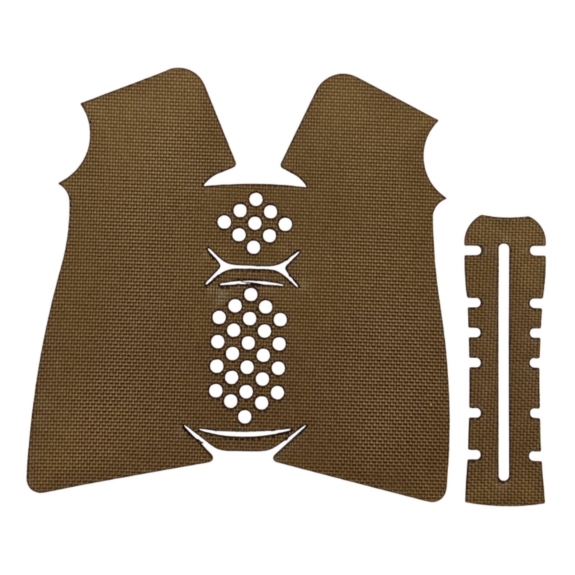 A2 Pistol grip wrap kit outline, Coyote