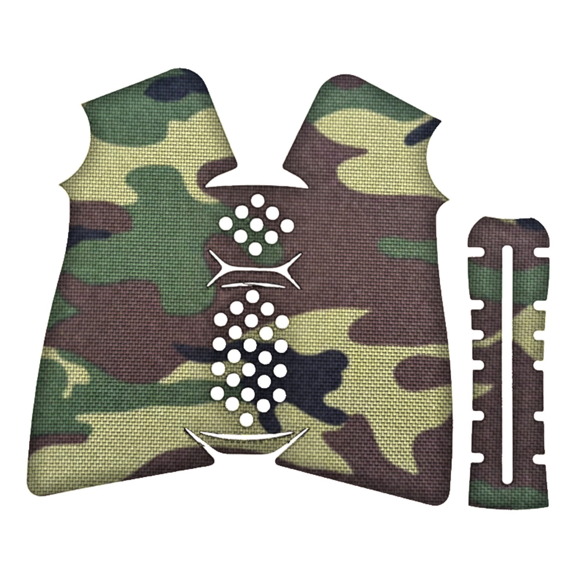 A2 Pistol grip wrap kit outline, M81 Woodland