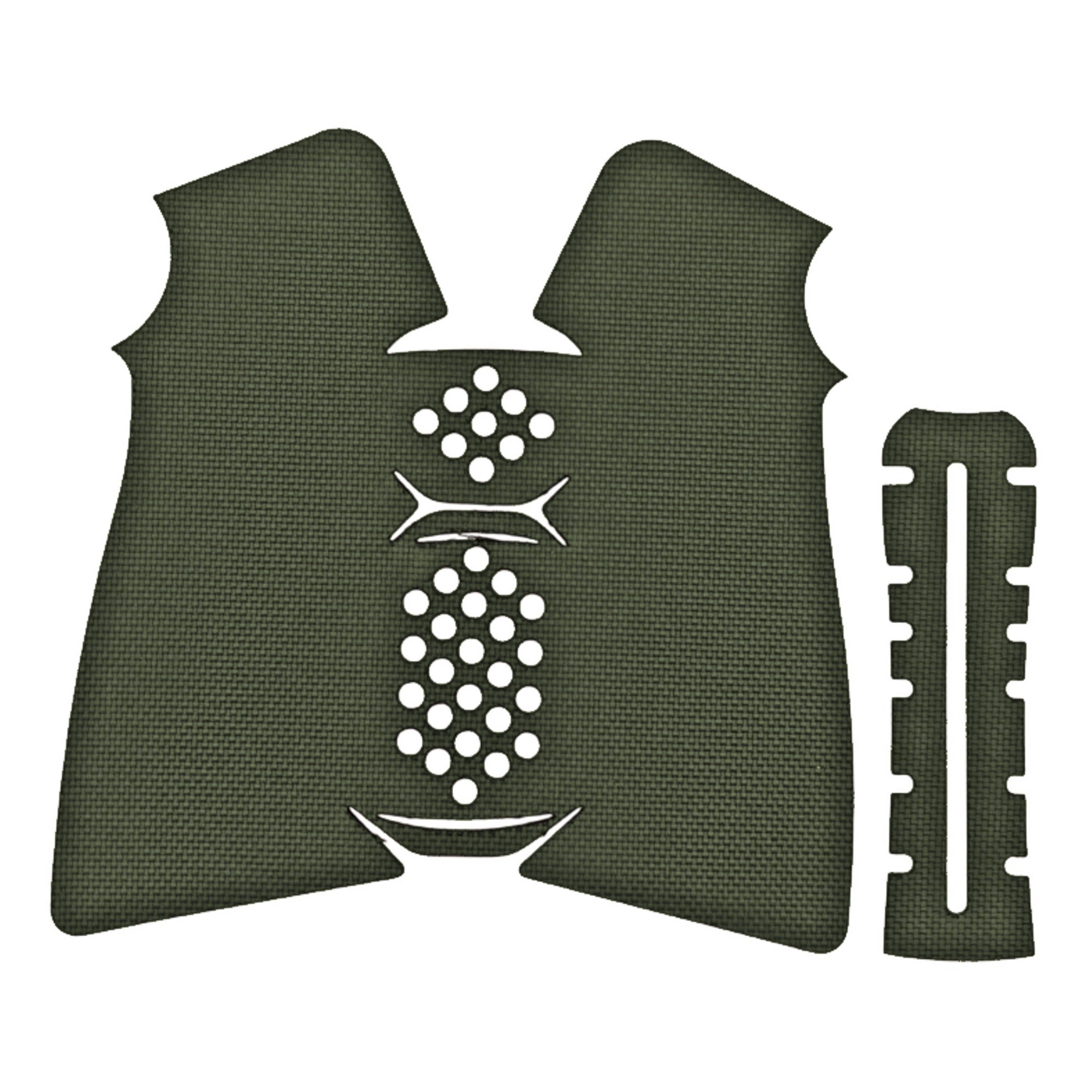 A2 Pistol grip wrap kit outline, OD Green