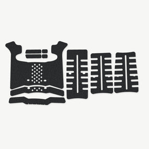 Grip Kit for Archon Type B (Gen 2) - die-cut Cordura 1000D kit pieces in Black - Combat Textiles