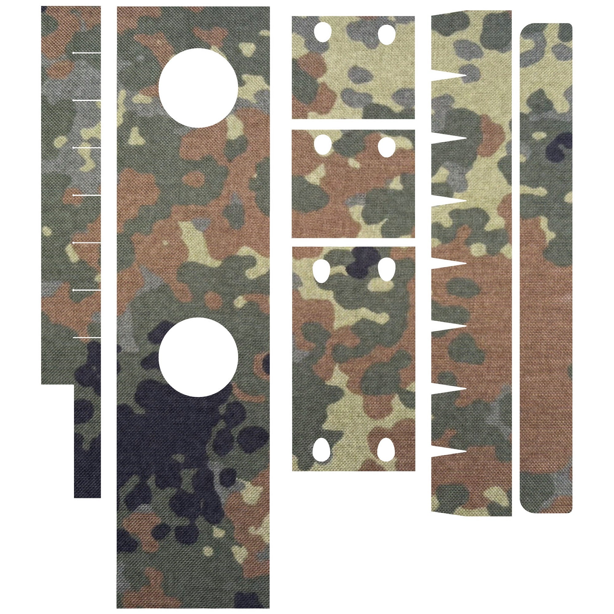 Aimpoint CompM2 optic wrap kit outline, Flecktarn