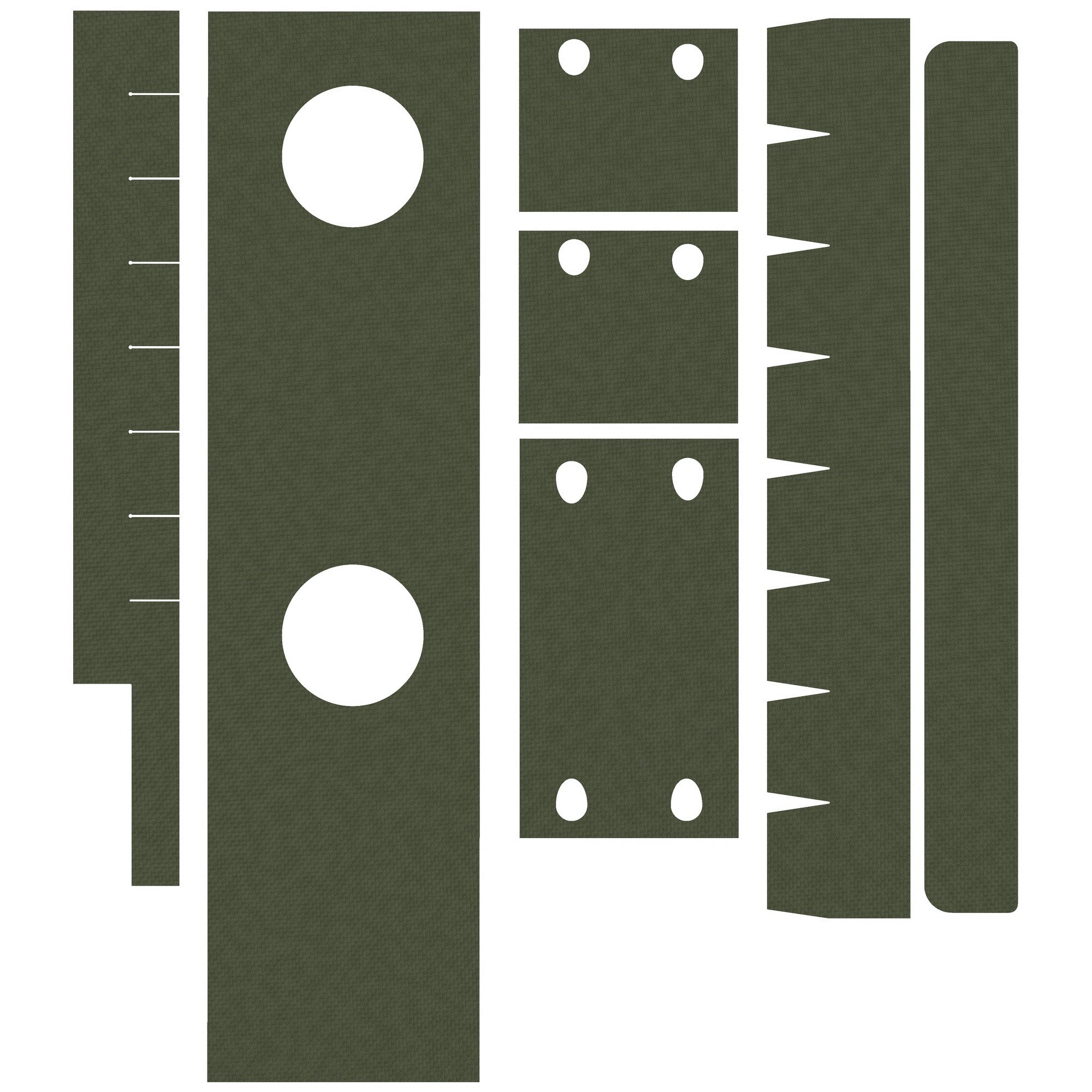 Aimpoint CompM2 optic wrap kit outline, OD Green