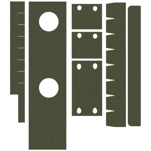 Aimpoint CompM2 optic wrap kit outline, OD Green