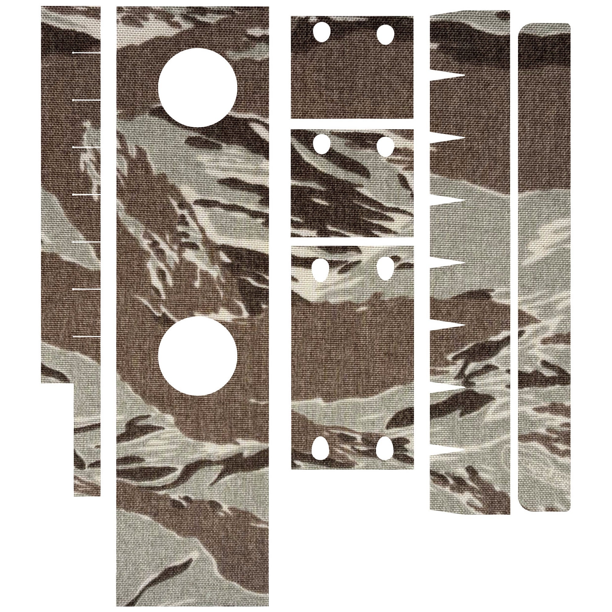 Aimpoint CompM2 optic wrap kit outline, Tiger Stripe (ABU)