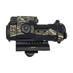 Aimpoint CompM2 Cordura optic wrap, Tiger Stripe (Green/Black)
