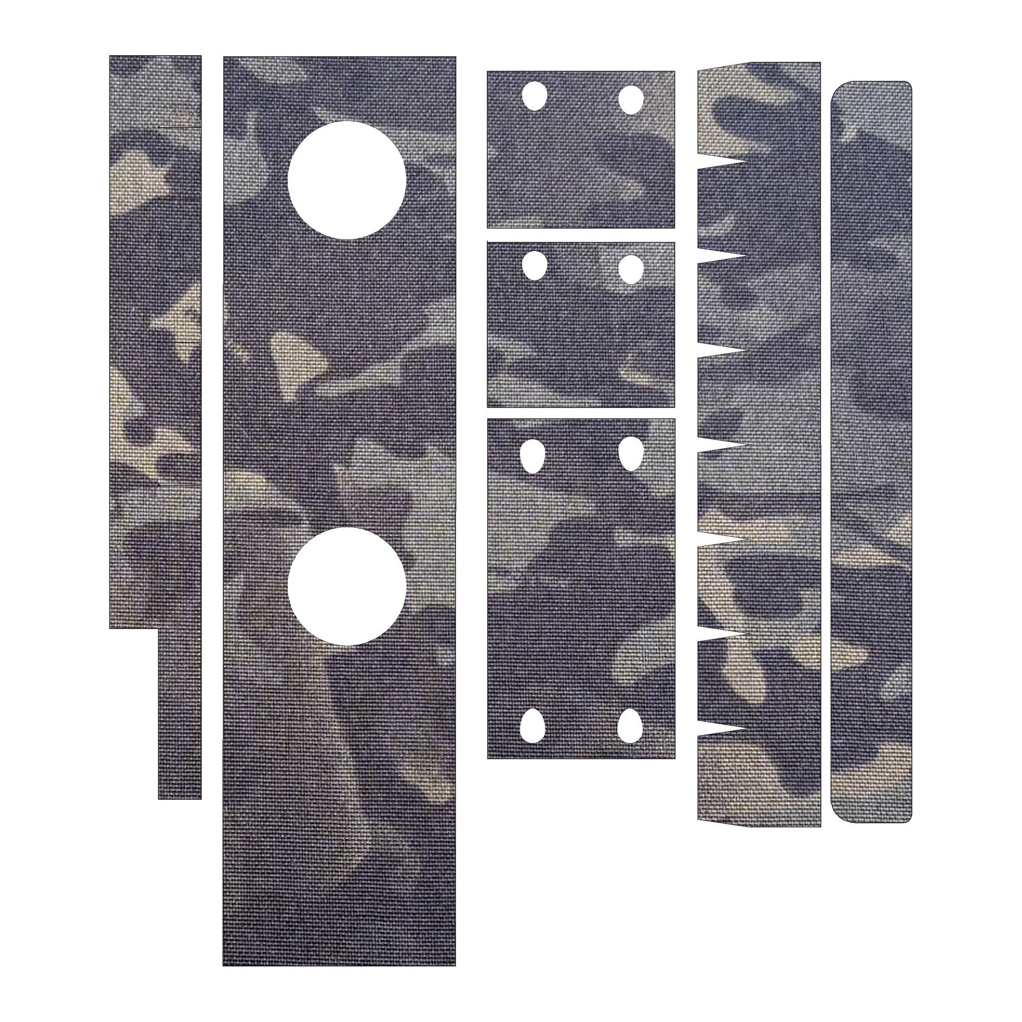 Aimpoint PRO optic wrap kit outline, MultiCam Black