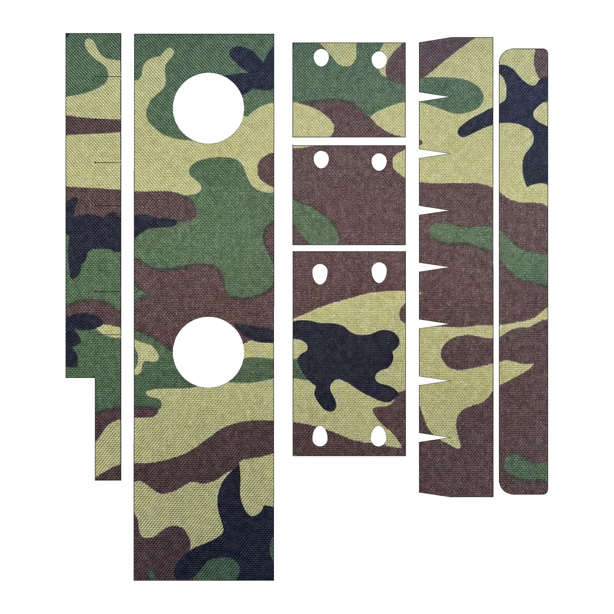 Aimpoint PRO optic wrap kit outline, M81 Woodland