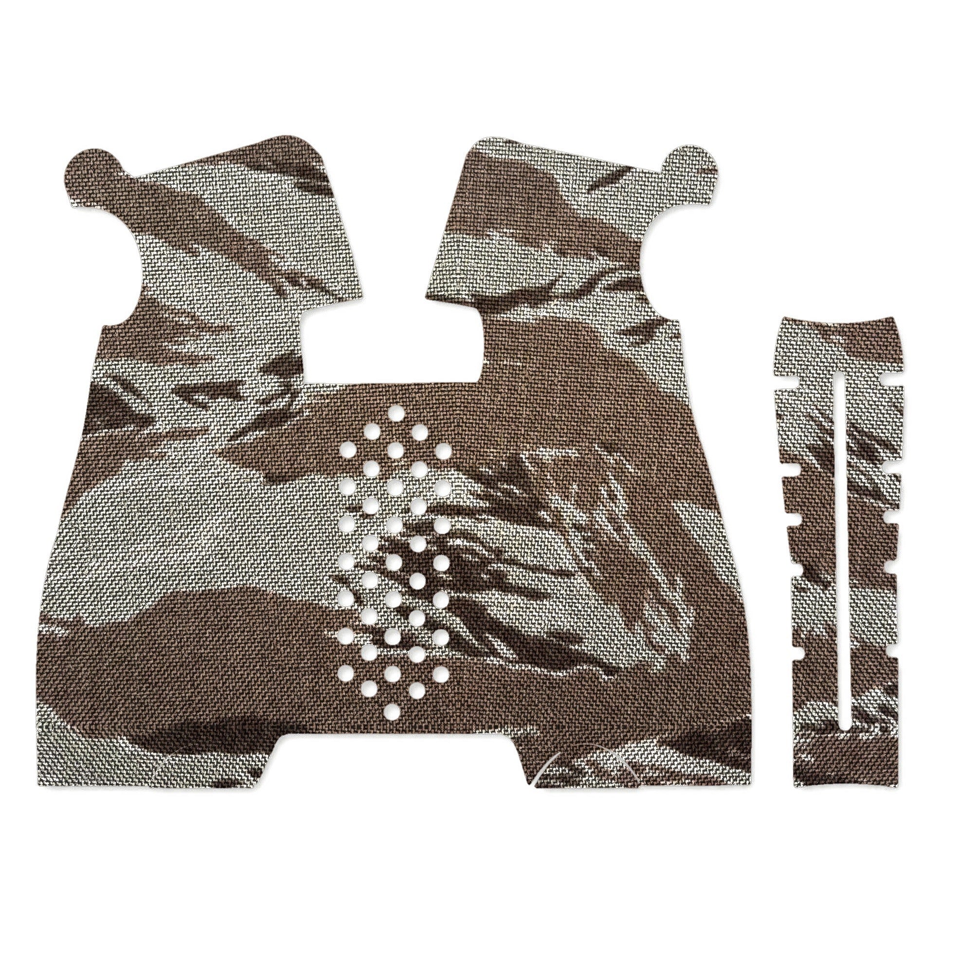 BCM Mod 1 grip wrap kit outline, Tiger Stripe (Desert)